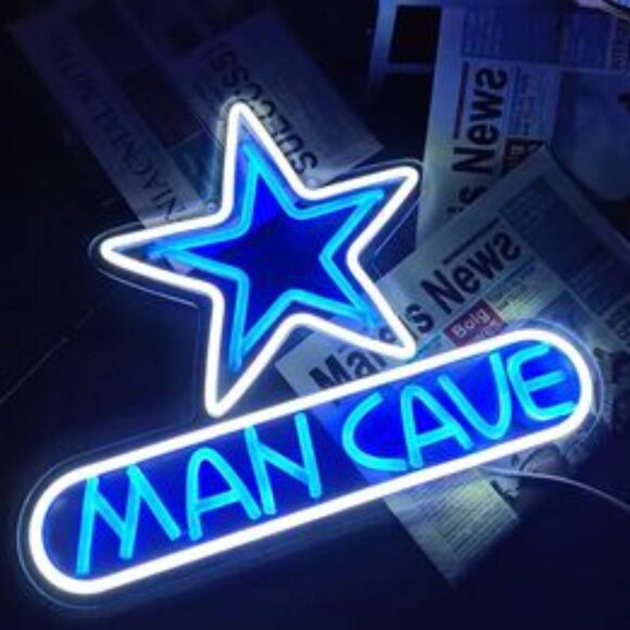 DALLAS COWBOY STAR MAN CAVE NEON LED SIGN - Picture 3 of 4